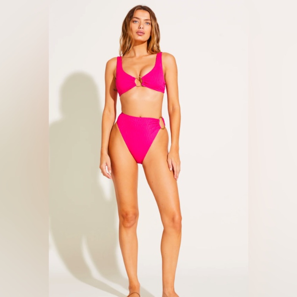 Vitamin A Hot Pink Bikini Set NWT